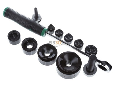 Top rear view Klauke 50366874 Hole punch set 9 pieces 
