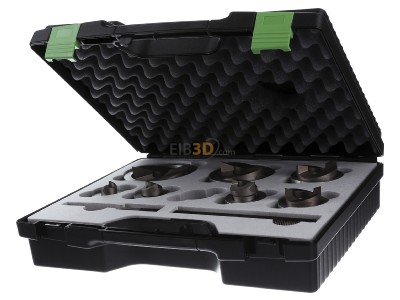 Front view Klauke 50766797 Hole punch set 7 pieces 
