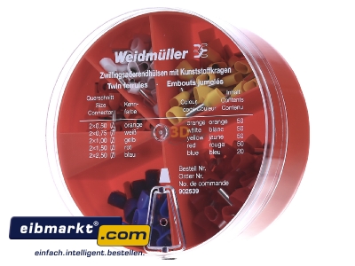 Front view Weidmller ZH-BOX 0,5-2,5qmm Assortment box for connection material
