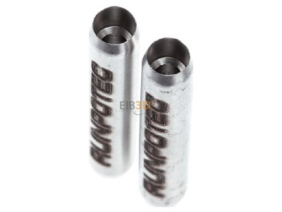 Ansicht oben vorne Runpotec 20321 (VE2) Verbindungshlsen-Set 6mm, Edelstahl 20321 (Inhalt: 2)
