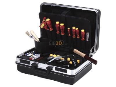 Ansicht oben vorne Klauke KL855B22 Hartschalenkoffer bestckt, Lehrling 