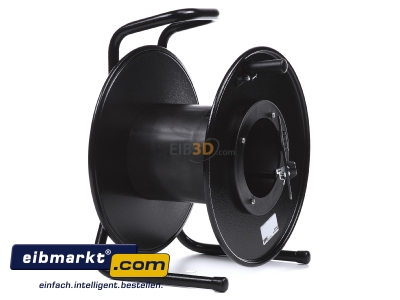 Ansicht links Schill 368 01 000 501 Stahlblech-Kabeltrommel mit Frontklappe HT 385.MFK