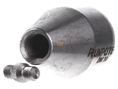 Frontansicht Runpotec 20404 Anfangsbirne DM 30mm Gew.12mm eds 
