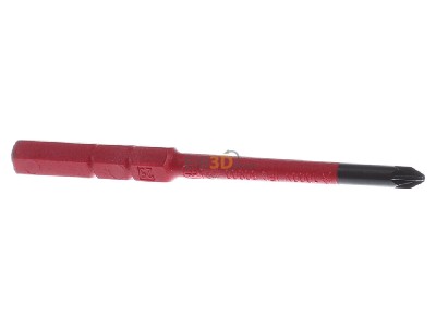Back view Wiha 2831-12 PZ 1x75 Bit for cross-head screws Pozidriv PZ 1 
