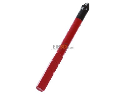 View top right Wiha 2831-12 PZ 2x75 Bit for cross-head screws Pozidriv PZ 2 
