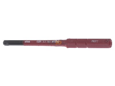 Frontansicht Wiha 2831-15 T20x75 TORX Schraubendreher SoftFinish electric 