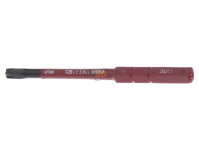 Frontansicht Wiha 2831-15 T25x75 TORX Schraubendreher SoftFinish electric 