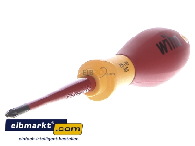 Ansicht links Wiha 3241 SF PZ1x80 Pozidriv Schraubendreher SoftFinish electric 
