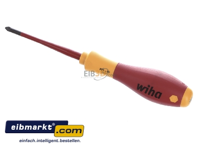 Ansicht oben vorne Wiha 3241 SF PZ1x80 Pozidriv Schraubendreher SoftFinish electric 