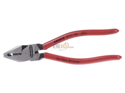 Front view Knipex 02 01 180 Combination plier 180mm 

