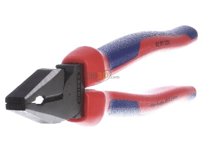 Ansicht links Knipex 02 02 225 Kraft-Kombizange schwarz, 225mm 