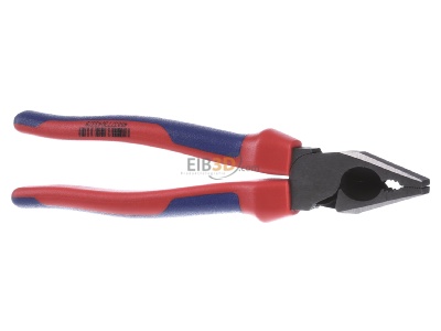 Ansicht hinten Knipex 02 02 225 Kraft-Kombizange schwarz, 225mm 