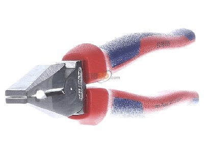 Ansicht links Knipex 02 05 225 Kraft-Kombizange verchromt, 225mm 