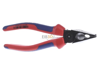 Ansicht hinten Knipex 03 05 180 Kombizange verchromt, 180mm 