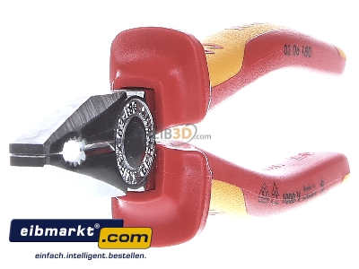 Ansicht links Knipex-Werk 03 06 180 Kombizange verchromt, 180mm 