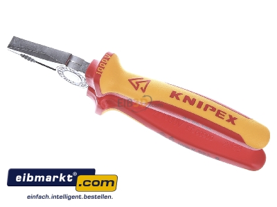 Ansicht oben vorne Knipex-Werk 03 06 180 Kombizange verchromt, 180mm 