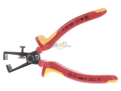 Frontansicht Knipex-Werk 11 06 160 Abisolierzange isoliert, 160mm 