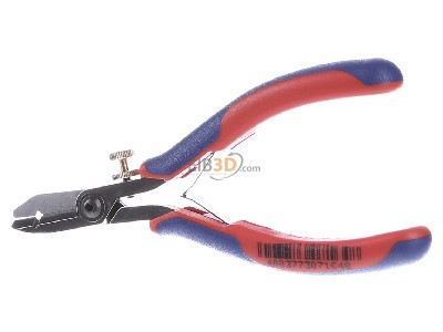 Frontansicht Knipex 11 82 130 Elektronik-Abisolierschere spiegelpoliert,130mm 