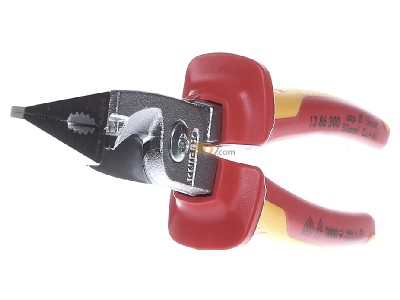 Ansicht links Knipex 13 86 200 Elektro-Installationszange 200mm 
