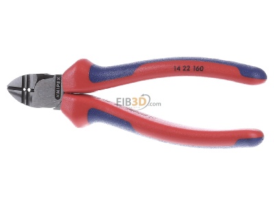 Front view Knipex 14 22 160 Diagonal cutting plier 160mm 
