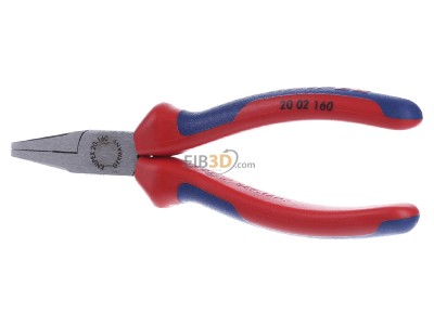 Front view Knipex 20 02 160 SB Flat nose pliers 160mm 

