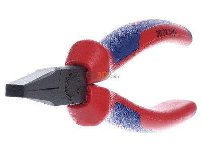 Ansicht links Knipex 20 02 160 SB Flachzange schwarz, 160mm 