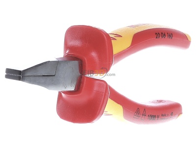 Ansicht links Knipex-Werk 20 06 160 Flachzange verchromt, 160mm 