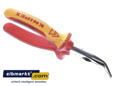 Ansicht oben hinten Knipex-Werk 25 26 160 Flachrundzange mit Schneide, 160mm 