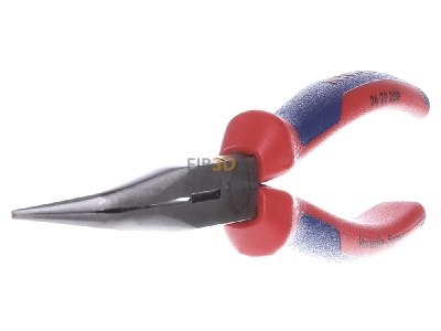 Ansicht links Knipex 26 22 200 Flachrundzange mit Schneide, 200mm 