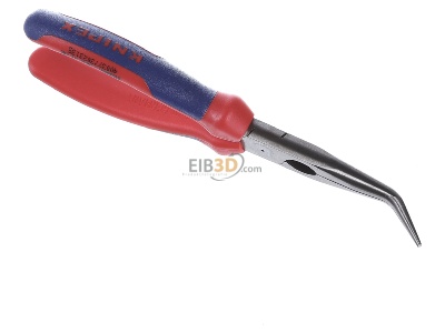 Ansicht oben hinten Knipex 26 22 200 Flachrundzange mit Schneide, 200mm 