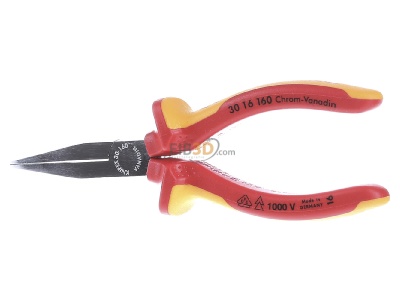 Frontansicht Knipex-Werk 30 16 160 Langbeckzange isoliert, 160mm 