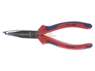 Frontansicht Knipex 38 25 200 Mechanikerzange verchromt, 200mm 