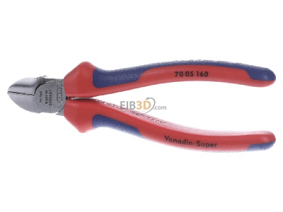 Front view Knipex 70 05 160 Diagonal cutting plier 160mm 
