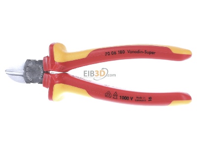 Front view Knipex-Werk 70 06 180 Diagonal cutting plier 180mm 
