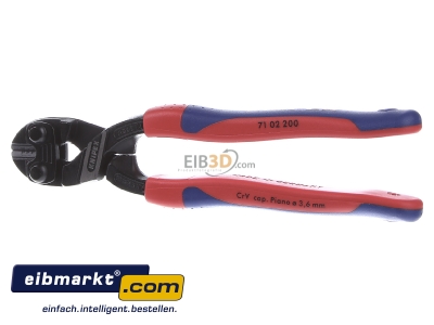 Frontansicht Knipex-Werk 71 02 200 CoBolt-Bolzenschneider mit Hllen, 200mm 