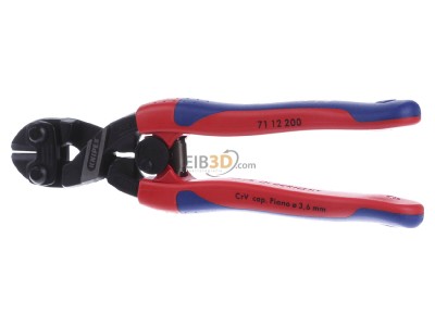 Frontansicht Knipex 71 12 200 CoBolt-Bolzenschneider mit Hllen, 200mm 