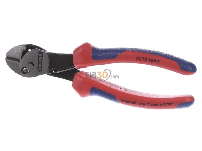Front view Knipex 73 72 180 F Diagonal cutting plier 180mm 

