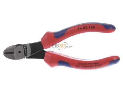 Front view Knipex 74 02 140 Diagonal cutting plier 140mm 
