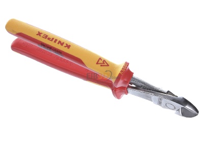 Ansicht oben hinten Knipex 74 06 250 Kraft-Seitenschneider isoliert, 250mm 