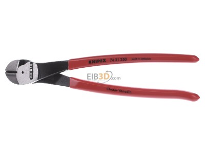 Front view Knipex 74 21 250 Diagonal cutting plier 250mm 
