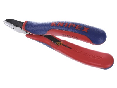 Ansicht oben vorne Knipex 77 02 115 Elektronik-Seitenschneider spiegelpoliert,115mm 
