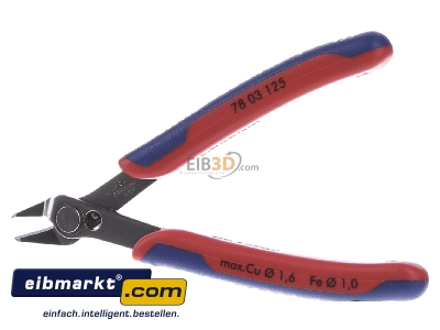 Frontansicht Knipex-Werk 78 03 125 Prz.-Schneidzange 125mm 