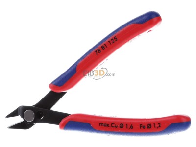 Frontansicht Knipex 78 81 125 Pr�z.-Schneidzange 125mm 