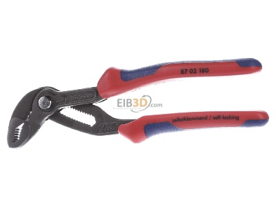 Front view Knipex 87 02 180 Water pump plier 180mm 
