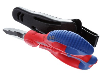 Ansicht oben vorne Knipex 95 05 155 SB Elektrikerschere poliert, 155mm 