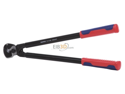 Frontansicht Knipex 95 12 500 Kabelschere brniert 