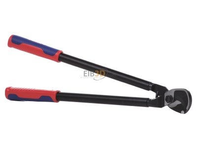 Ansicht hinten Knipex 95 12 500 Kabelschere brniert 