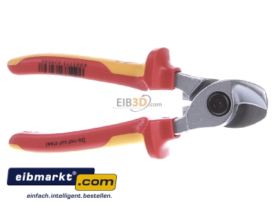 Ansicht hinten Knipex-Werk 95 16 165 Kabelschere isoliert, 165mm 