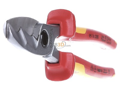 View on the left Knipex 95 16 200 Mechanic one hand shears 20mm 
