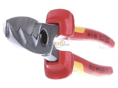 Ansicht links Knipex 95 16 200 Kabelschere isoliert, 200mm 